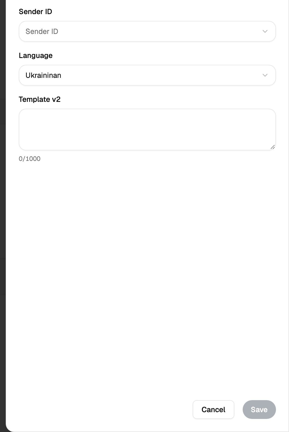 Viber template form